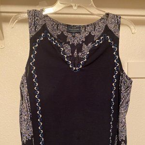 Lucky People Blouse, Paisley and dark blue